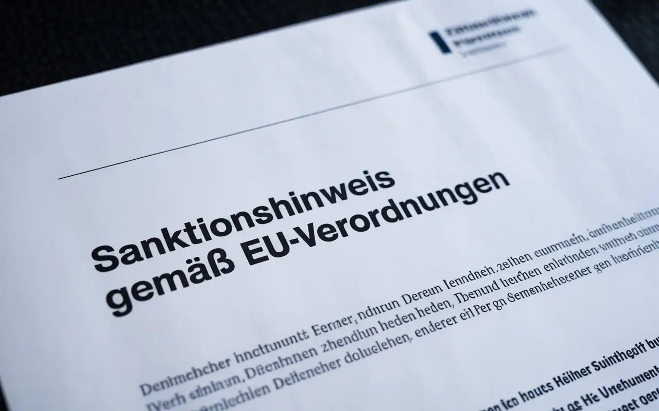 Sanktionshinweis